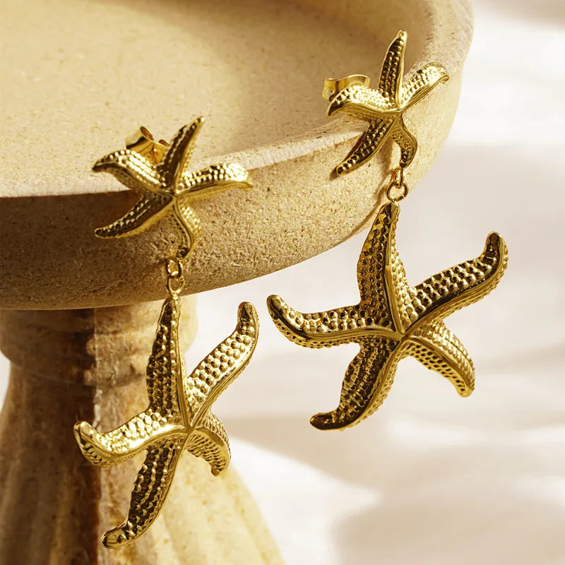 Boucles d'oreilles double Etoiles de Mer