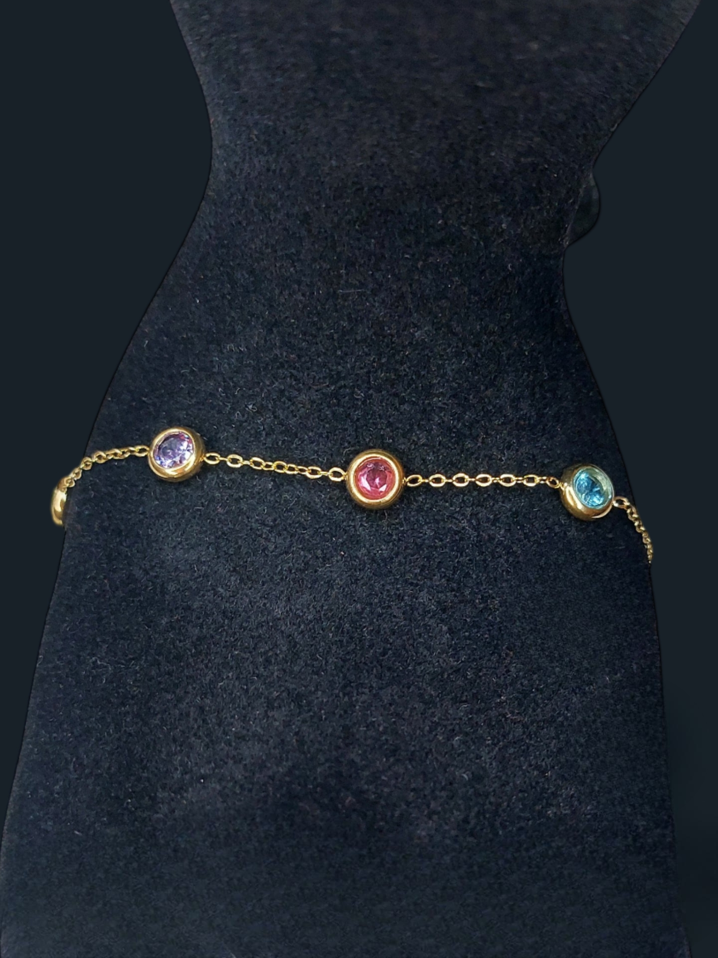 Bracelet Paillettes de Bonheur Colorés 18K