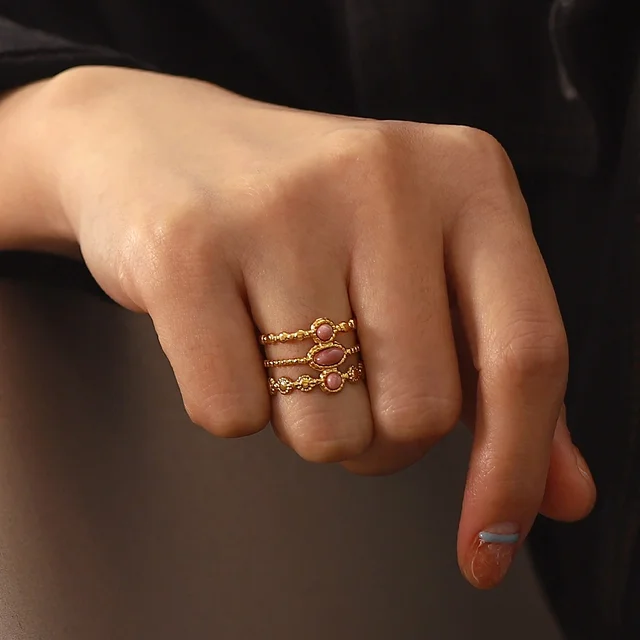 Bague en pierre naturelle VINTAGE