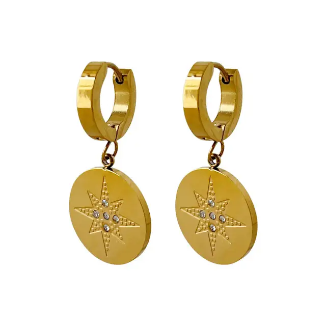 Boucle d'oreilles POLARIS - plaqué or 18k