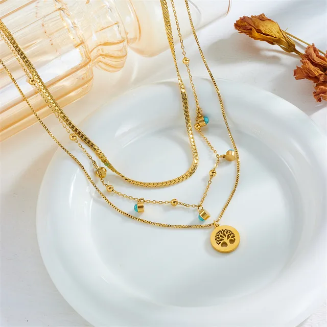 Collier Arbre de vie - TURQUOISE