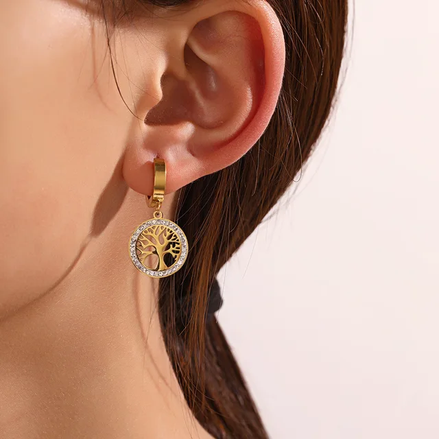 Boucle d'oreilles Arbre de vie