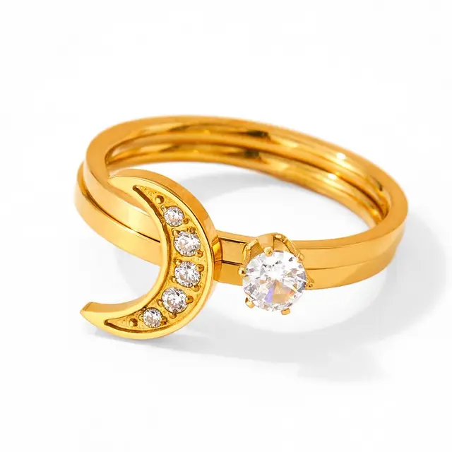 Bague Moon - doré