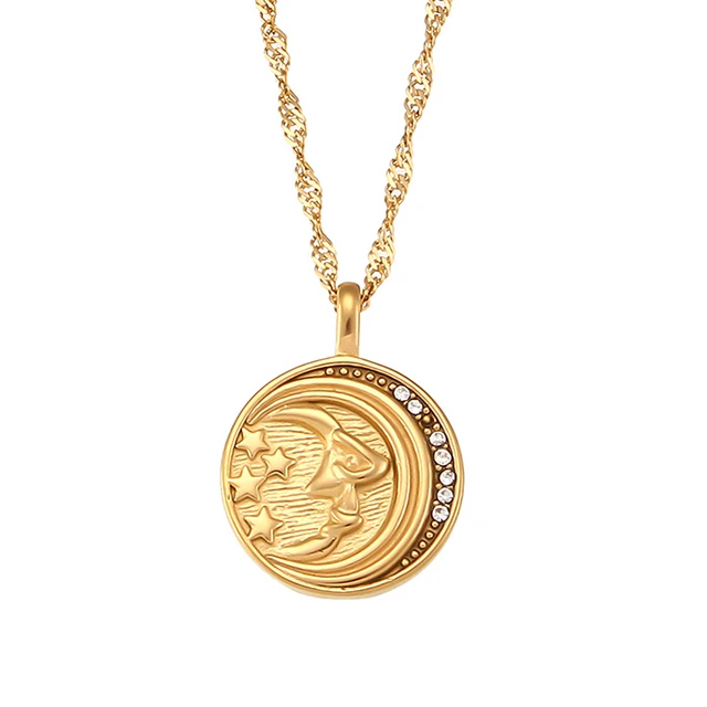 Collier double face plaqué or JOY