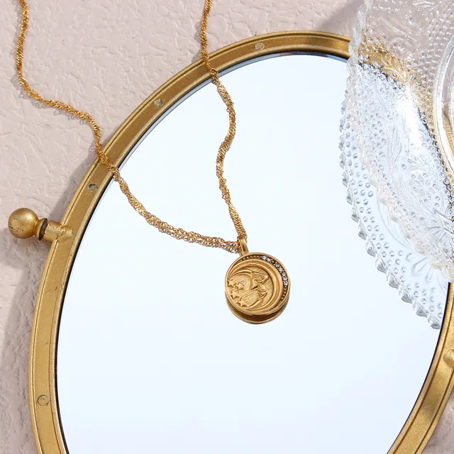 Collier double face plaqué or JOY