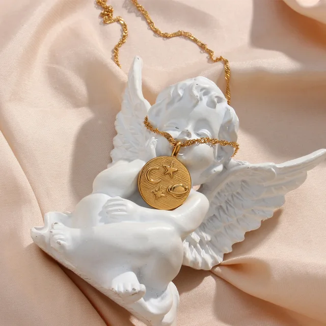 Collier double face plaqué or JOY