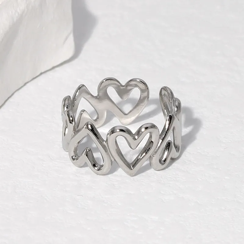 Bague love argenté