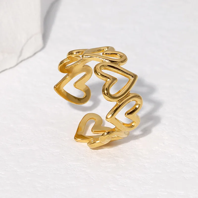 Bague love doré