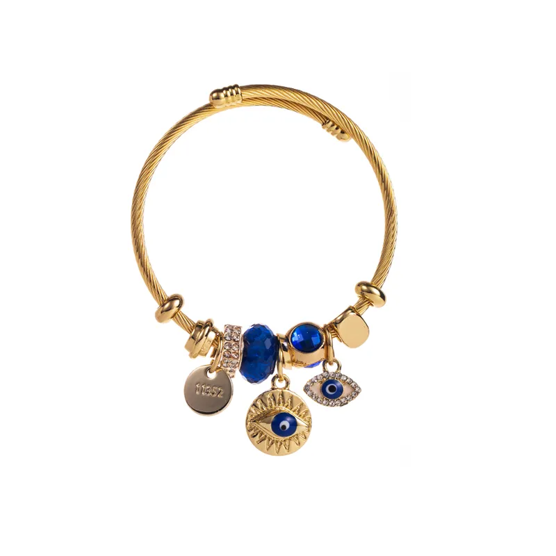 Bracelet charm's mauvais œil