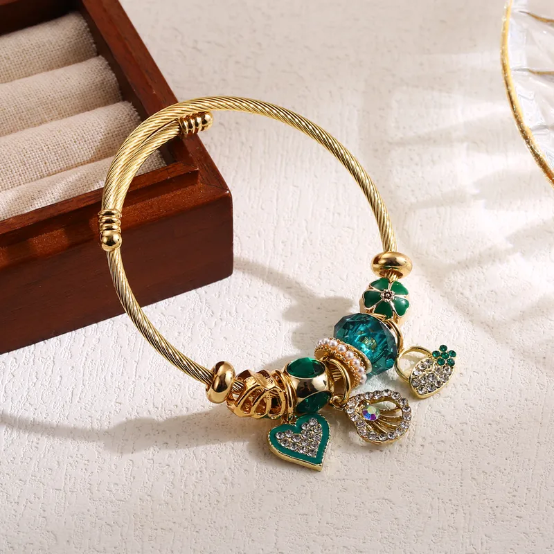 Bracelet charm's Gold&Coquille