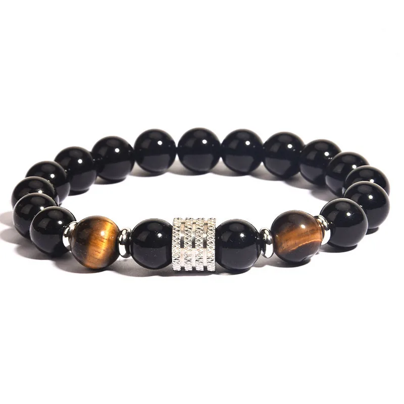 Bracelet chakra oeil de tigre 2