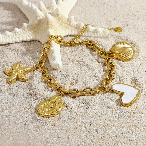 Bracelet breloques Mer