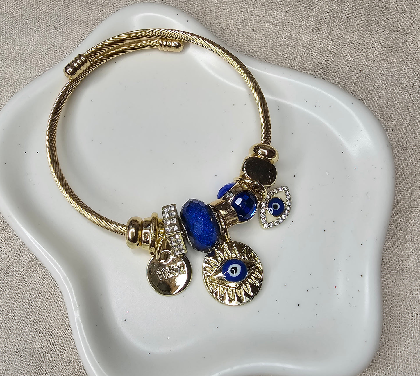 Bracelet charm's mauvais œil