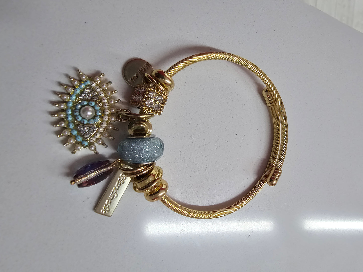 Bracelet charm's mauvais œil 2