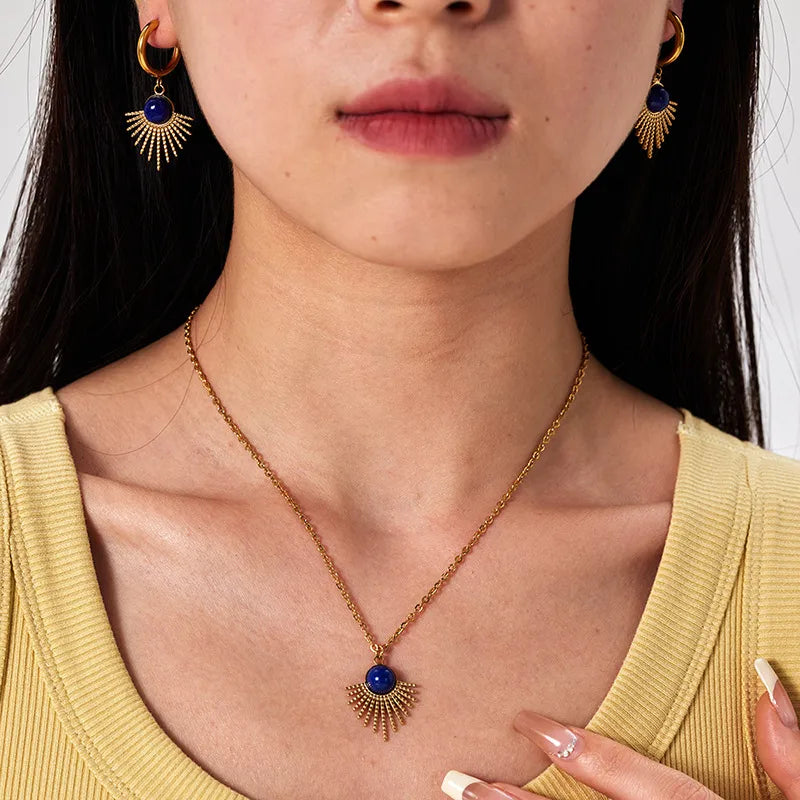Parure Naïra bleu