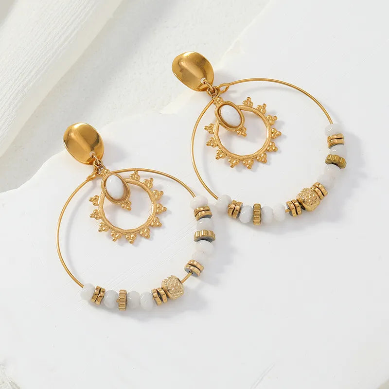 Boucles d'oreilles JASMINE - Blanc