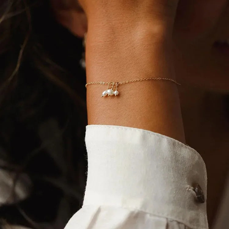 BRACELET MODULABLE PERLE D'EAU DOUCE
