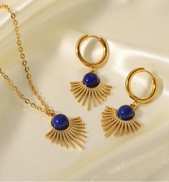 Parure Naïra bleu