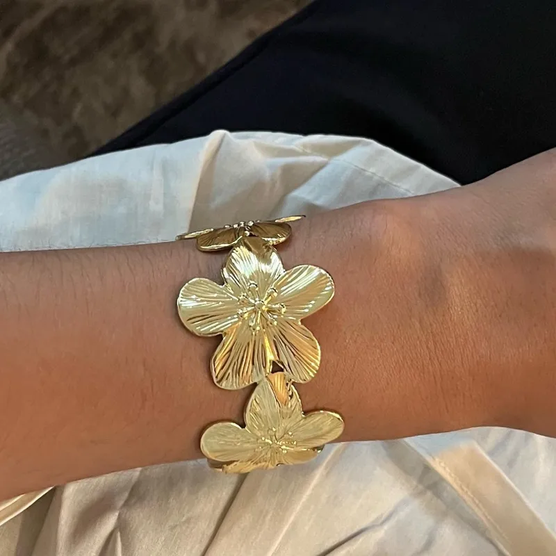 Bracelet Flor doré