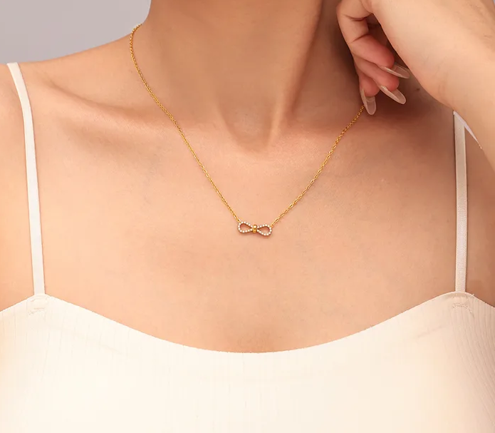 Collier infini doré