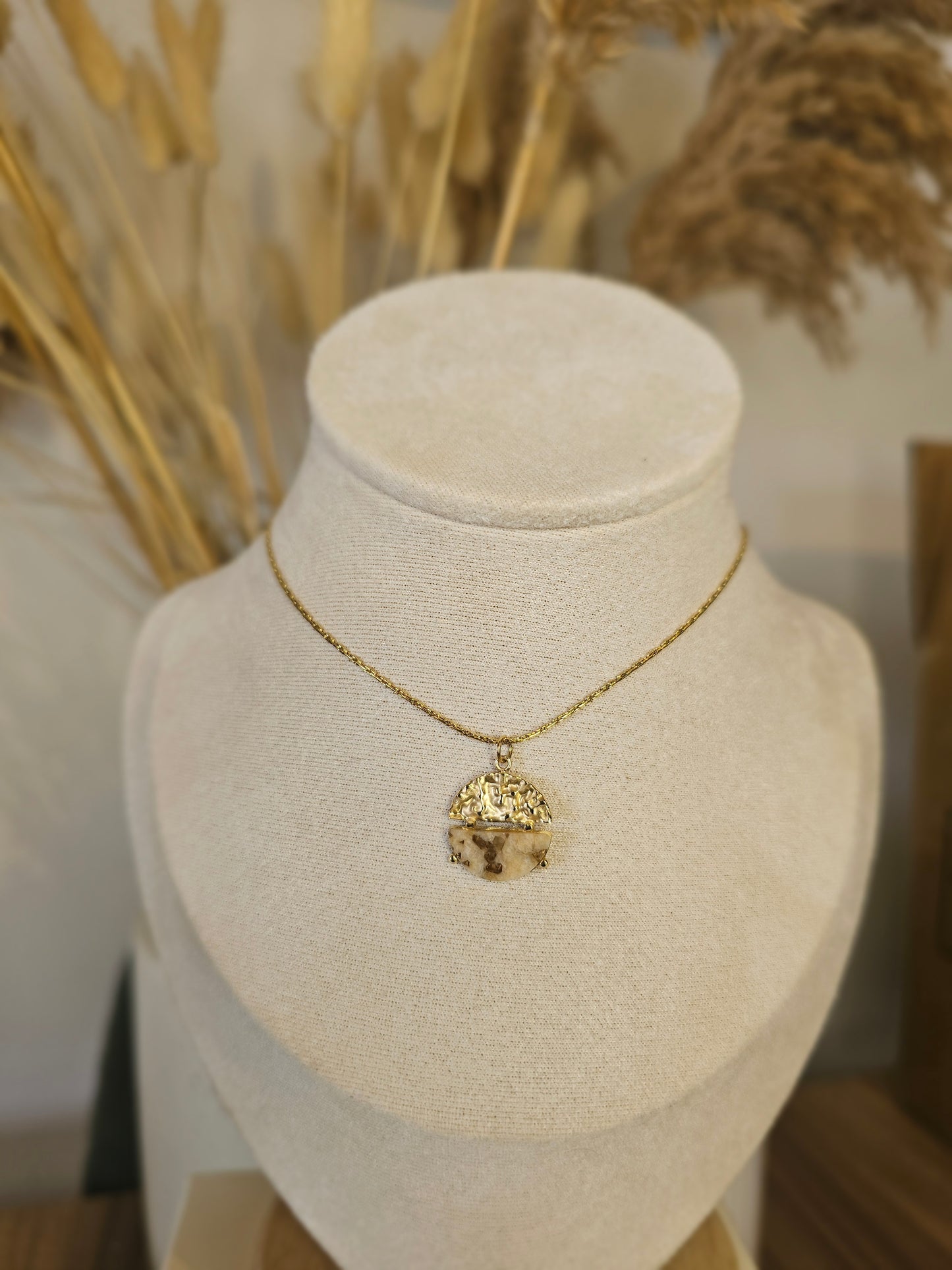 Collier Maë - Pierre naturelle jaspe