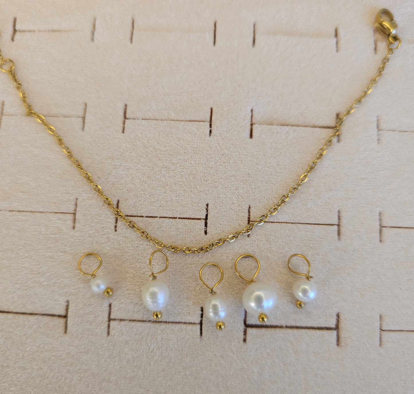 BRACELET MODULABLE PERLE D'EAU DOUCE