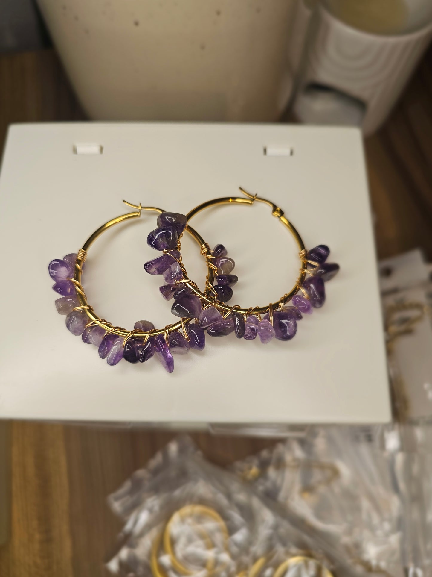 Boucles d'oreilles - Améthyste