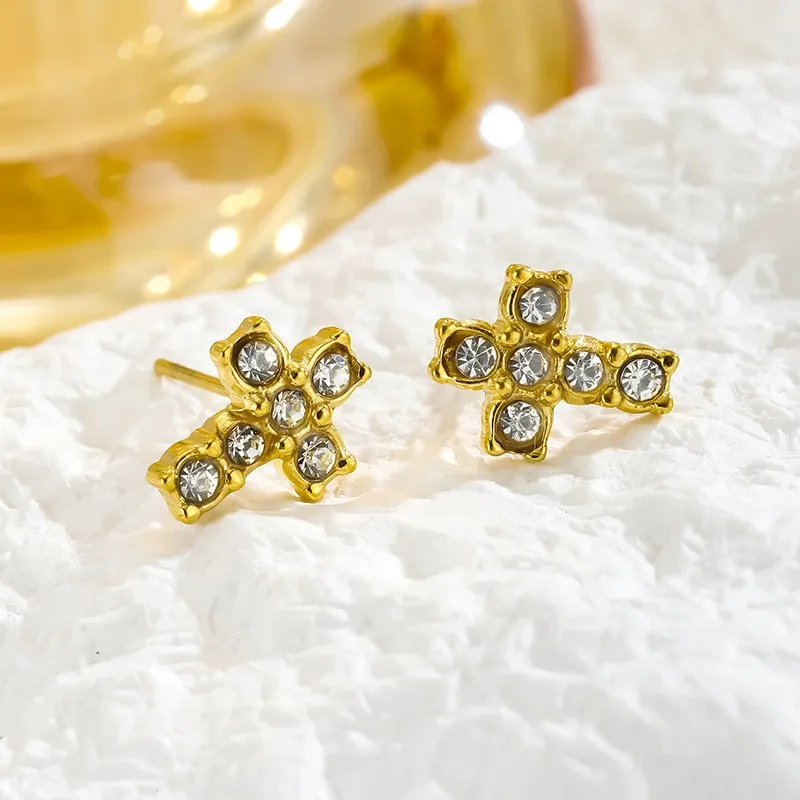 Boucles d'oreilles Croix