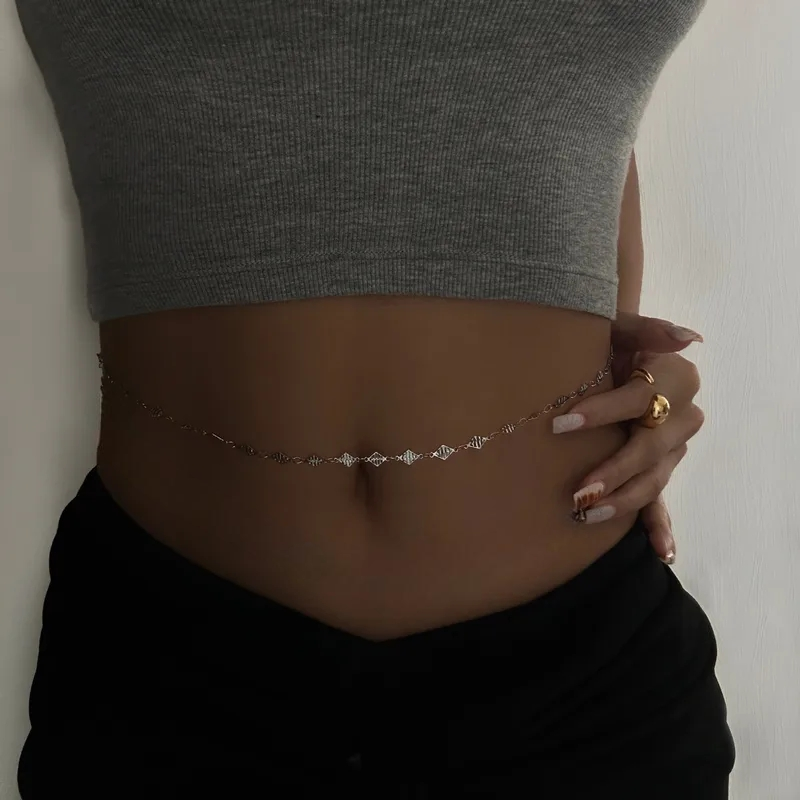 Chaine MILA 2 en 1 argenté- Sautoire/taille