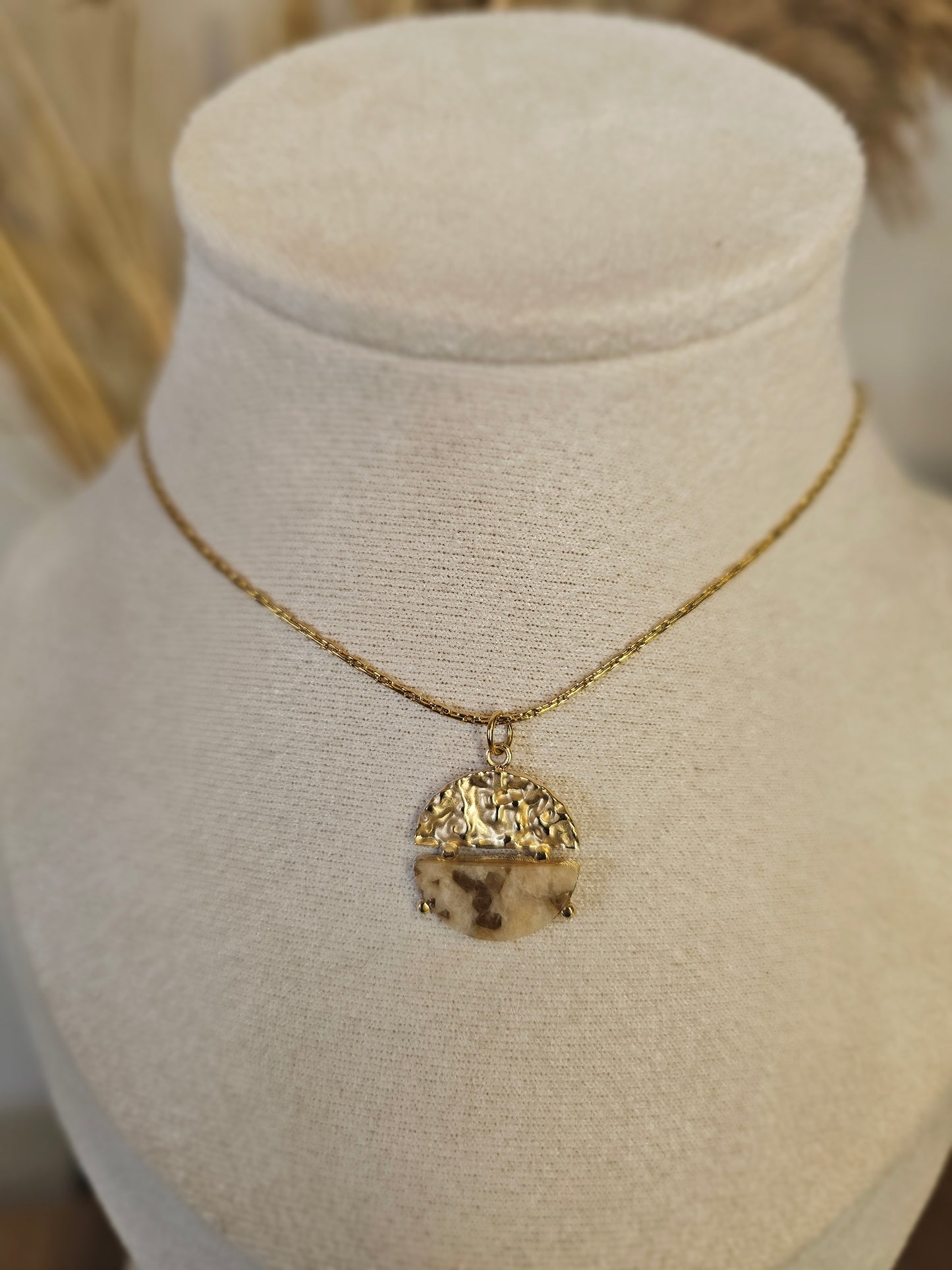 Collier Maë - Pierre naturelle jaspe