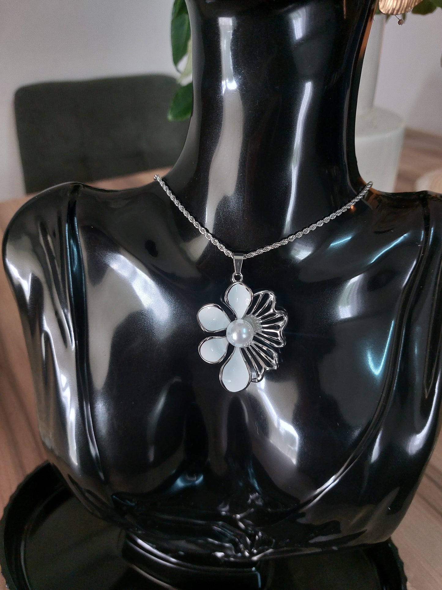 Collier PERLE argenté