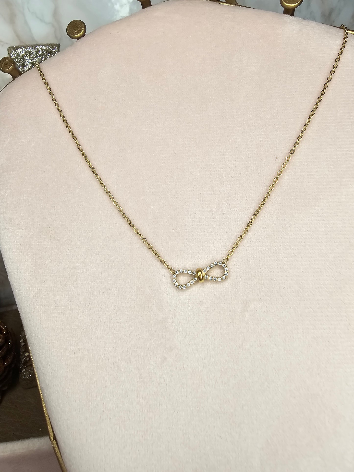 Collier infini doré