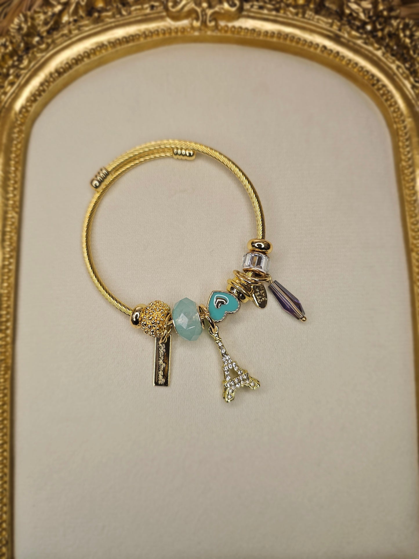 Bracelet charm's PARIS Bleu