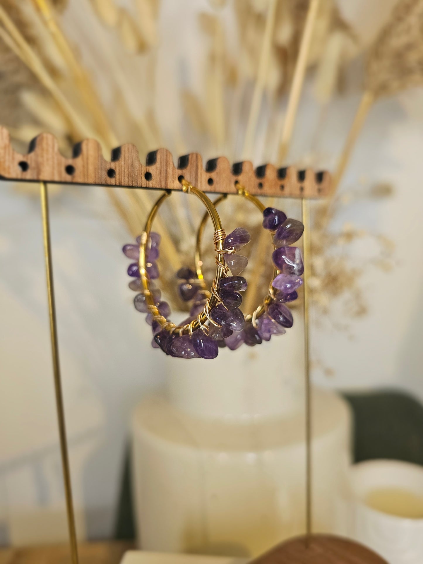 Boucles d'oreilles - Améthyste