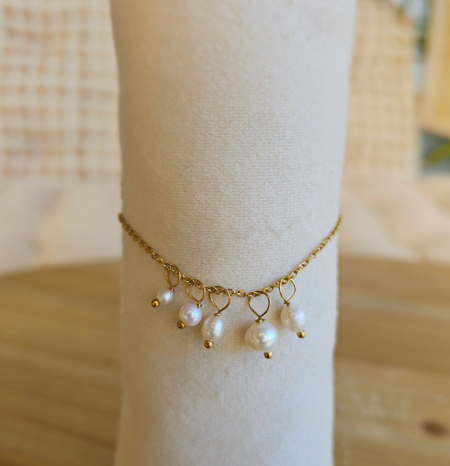 BRACELET MODULABLE PERLE D'EAU DOUCE