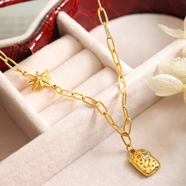Collier STELLA - Plaqué or 18k