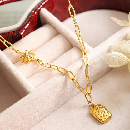 Collier STELLA - Plaqué or 18k