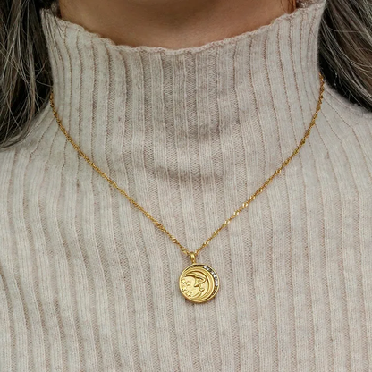Collier double face plaqué or JOY
