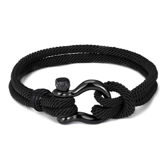 Bracelet homme cordon noir