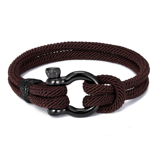Bracelet homme cordon marron
