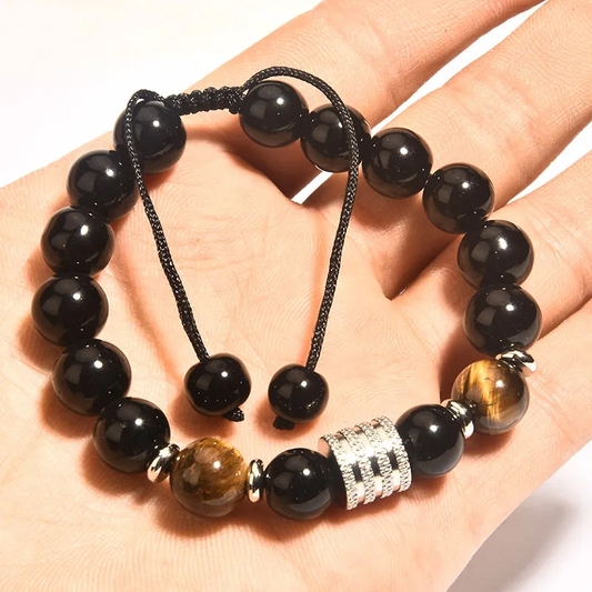 Bracelet chakra oeil de tigre 2