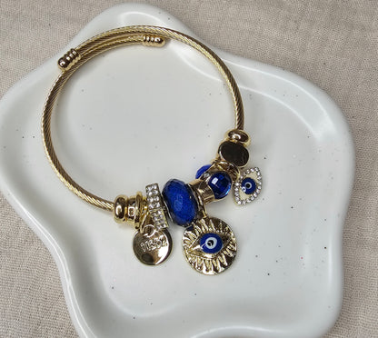 Bracelet charm's mauvais œil