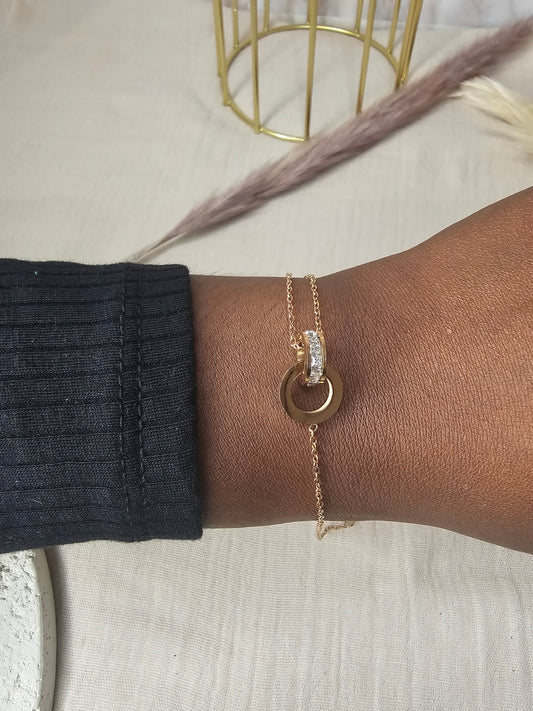Bracelet rose gold - acier inoxydable