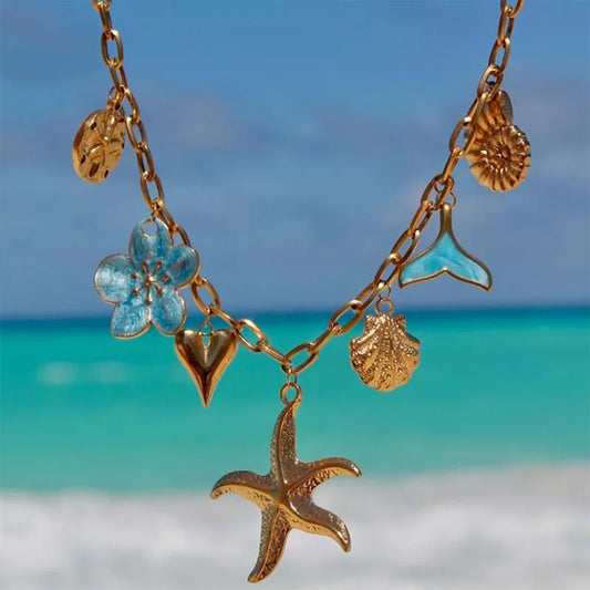 Collier charm's Plage