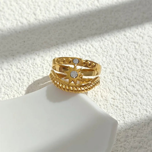 Bague Stella doré