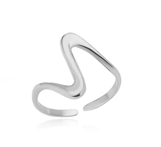 Bague CURVY argenté