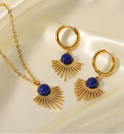 Parure Naïra bleu