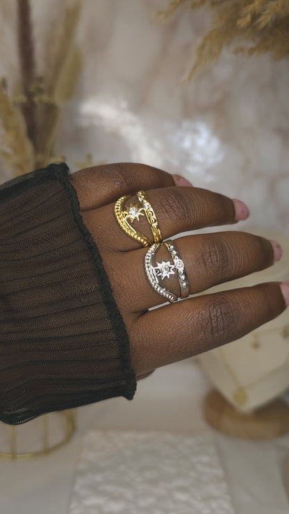 Bague Stella doré