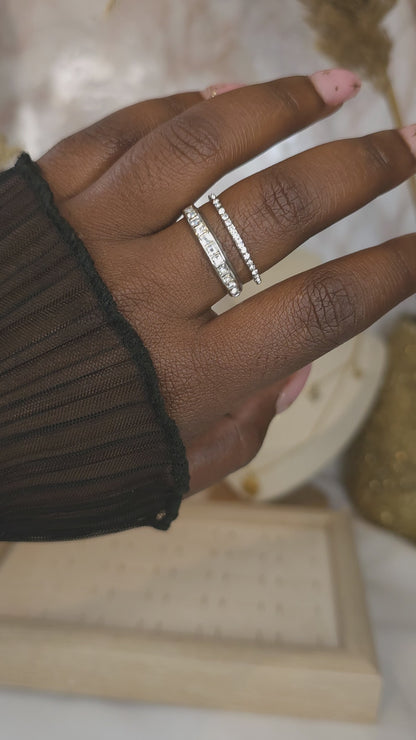 Bague Aëlys argenté