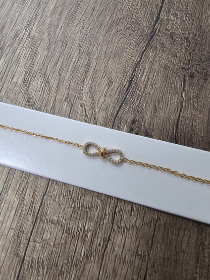 Bracelet infini doré